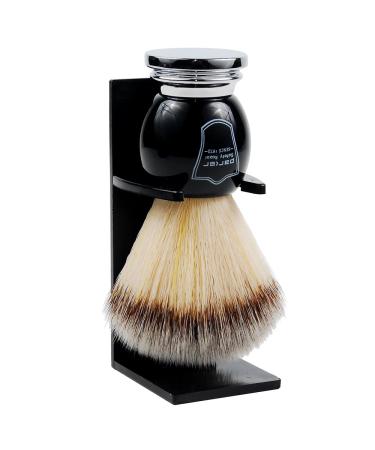 Parker Deluxe Synthetic Silvertip Shaving Brush - Black & Chrome Handle - Buy Online on GoSupps.com