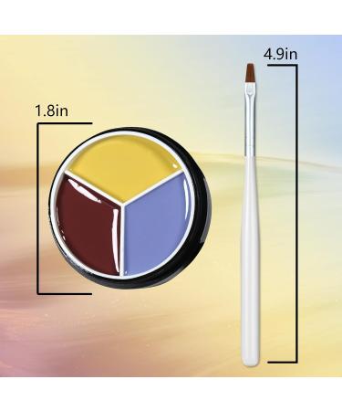 Prreal Solid Gel Nail Polish 3 In 1 Nail Polish Solid Gel with Brush 3 Colours Cream Pudding Gel Nail Polish For Nail Studio Nail Art Starter Nail Art Design Salon At Home#9 - Buy Online on GoSupps.com