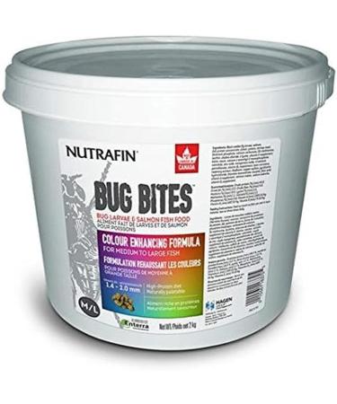 Nutrafin Bug Bites Colour Enhancing Formula Medium to Large Fish 1.4-2.0 mm granules - 2 kg (4.4 lbs)
