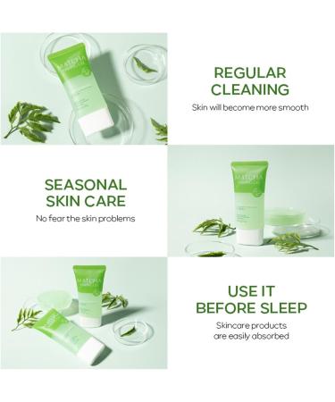 Matcha Purifying Exfoliating Gel Deep Cleansing Exfoliating Gel for Face and Body Face Cleansing Gel Moisturizing Cleanser for Men and Women from Matcha Extracts (2PC) - Buy Online on GoSupps.com