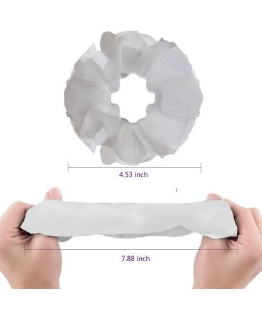 9 Pcs Light Up White Scrunchies | Halloween LED Hair Tie with 3 Light Modes | Glow in the Dark Hair Accessories for Girls | Neon Rave Party Supplies - Buy Online on GoSupps.com