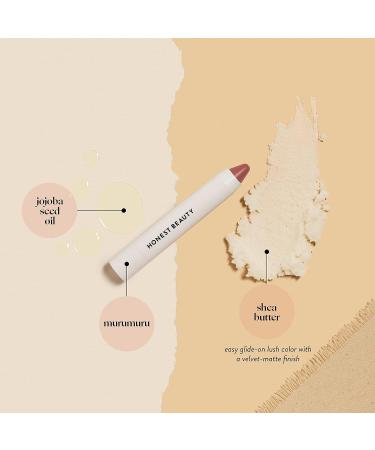 Honest Beauty Lip Crayon in Demi-Matte Fig | Lightweight High-Impact Color with Jojoba Oil & Shea Butter | EWG Certified, Dermatologist Tested, Hypoallergenic & Cruelty-Free | 0.105 oz - Buy Online on GoSupps.com