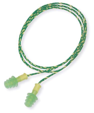 Howard Leight by Honeywell 1011281 Fusion Multifunction Earplugs Small with Cable Green