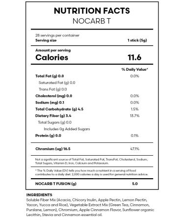 FuXion Nocarb T - Balance Cholesterol & Cut Fat | 28 Sticks - Carb Blocker for Weight Management - Buy Online on GoSupps.com