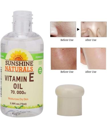Vitamin E Essence Oil Moisturizing Skin Oil Face Nourishing Gentle Oil for Skin Face Body 75ml (Green Bottle) - Buy Online on GoSupps.com