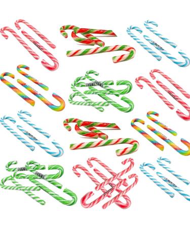 Random Mixed Flavour Candy Cane Sweets 20g - Individually wrapped Candy Cane Sweets (40 x candy canes)