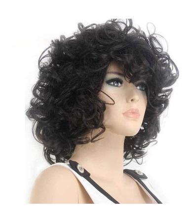 Synthetic Wig Curly Weave Layered Haircut African Wig Black Women s Capless Natural Wigs Weave Medium Hair Natural Black 16inch