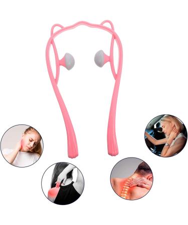 Minkissy Manual Massage Device Set - Deep Tissue Roller for Legs & Neck Hand Massager - 2 Pieces in Pink - Perfect for Muscle Relief & Relaxation - Buy Online on GoSupps.com