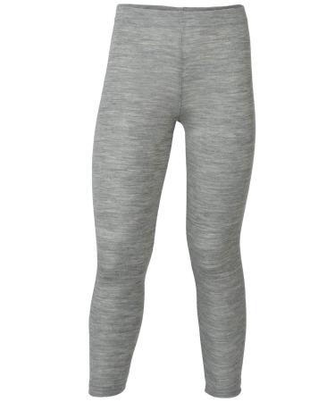 Engel baby/children's leggings pure organic wool/silk light grey melange 92