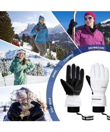 Durio Waterproof Touchscreen Ski & Cycling Gloves for Men & Women - Winter White M - Buy Online on GoSupps.com