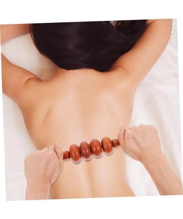 Minkissy Four-Wheel Wooden Massager - Handheld Roller for Body Relaxation & Fitness | Rosewood Massage Device for Legs & Lower Back - Buy Online on GoSupps.com