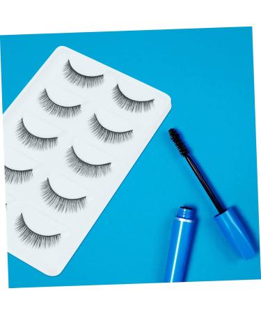 FRCOLOR 10 Pairs Short False Eyelashes False Eye Lashes Fiber Makeup Eyelashes Reusable Manmade Eyelashes Fake Lashes Natural Eyelashes Stage Eyelash Extend Artificial Fiber 3d Slim Black - Buy Online on GoSupps.com