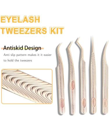 LFAMNROV Lash Tweezers Set - Volume Eyelash Extension Professional Kit - Buy Online on GoSupps.com