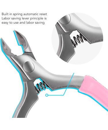 Cuticle Clipper Cuticle Trimmer Remover Tools Nail Manicure Scissors Stainless Steel Nail Trimmer(Pink) - Buy Online on GoSupps.com