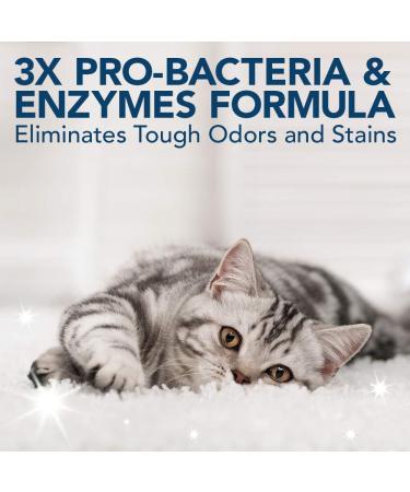 Simple Solution Cat Stain and Odour Remover | Enzymatic Cleaner with Pro-Bacteria Cleaning Power - 1 Litre & Extreme Cat Stain and Odour Remover Enzymatic Cleaner 500ml - Buy Online on GoSupps.com