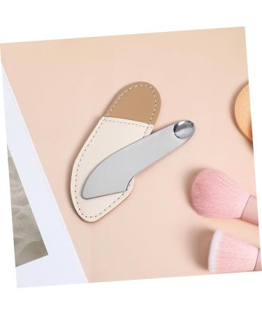 BELLIFFY Makeup Spatula Korean Cosmetics Makeup Mixer Makeup Plate Mixer Scraper Palette Stainless Steel - Buy Online on GoSupps.com