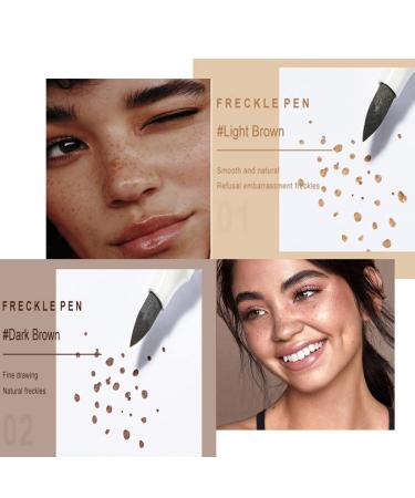 AKARY Freckle Pen - Waterproof Lifelike Freckle Makeup Concealer for Natural Effortless Sun Kissed Look (Light Brown) - Buy Online on GoSupps.com