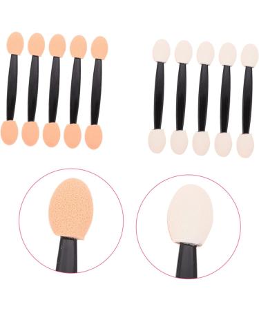 HAPINARY 200 Pcs Double Ended Makeup Brush Emulsion Tipped Oval Makeup Tool Makeup Sponges Plastic - Buy Online on GoSupps.com