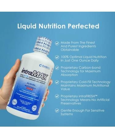 intraMAX Drucker Labs Organic Sugar-Free All-in-One Performance Liquid Multivitamin for Men & Women | Non-GMO Gluten & Dairy Free | with Magnesium Zinc Vitamins D C & E | 32 oz - Buy Online on GoSupps.com