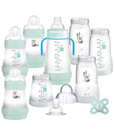 MAM Easy Start Self Sterilising Anti Colic Starter Set Newborn Bottle Set and Soother Newborn Essentials Blue (Designs May Vary) Set Blue 1