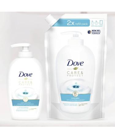  Dove Dove Care & Protect Antibacterial Liquid Hand Soap Refill 500ml (3 units) - Buy Online on GoSupps.com