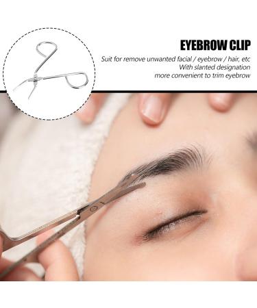 Happyyami Stainless Steel Eyebrow tweezer Eyebrow Tweezers Eyebrow with Comb Eyebrow Stencil kit Nail Stainless Steel Scissor Handle Tweezers face Miss Grabber Hair Removal - Buy Online on GoSupps.com