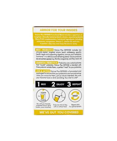 GoLive Immune Defense Sugar-Free Synbiotic Powder with Prebiotics & Probiotics 25 Billion CFUs 10 Clinical Strains Supports Digestion Metabolism & Immunity 10 Servings - Buy Online on GoSupps.com