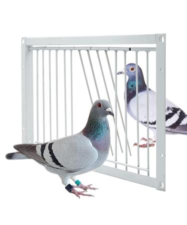 Junniu Pigeon Entrance Door Iron Wire Bird Cage Door One Way Trap Bird Breeding Supplies Pigeon Racing Supply for Birdcages 11.8in (30cm)
