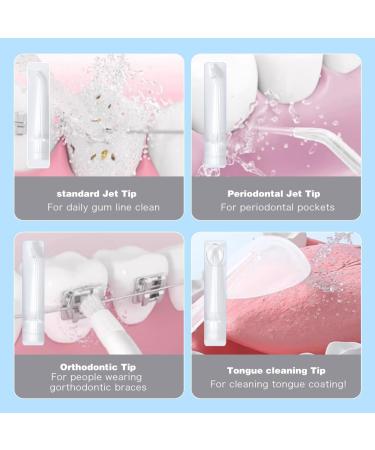Travel Water Flosser - Portable Oral Irrigator for Braces Kids & Adults - Mini Dental Flosser for Gums Care - Standard White - Buy Online on GoSupps.com