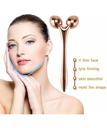 3Pcs 3D Face Roller Massage Stick Cooling Metal Facial Massage Tool Metal Face Roller Eye Puffiness Roller Face Massage Tools for Face Eyes Neck Body Muscle Relaxing Anti-Aging - Buy Online on GoSupps.com