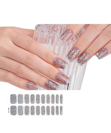 Long lasting Semi-Cured Gel Nail Strips Easy Application Manicure Stickers Perfect for Nail Art BSS0243