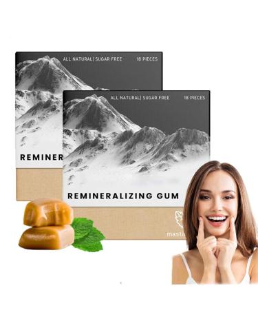 Larineco - Remineralizing Gum Larineco Remineralizing Gum Chewing Gum Organic Larineco Gum All Natural Mint Remineralizing Gum with Nano-Hydroxyapatite Sugar Free (2boxes)