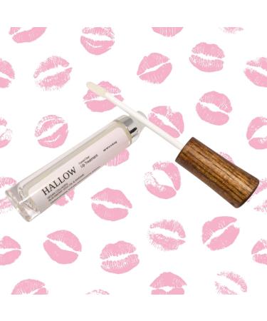 Hallow Lip Treatment Crystal Clear Gentle Volumizing Gloss with Jojoba Oil Avocado Oil and Vegan Collagen 0.13 oz (4g) - Buy Online on GoSupps.com