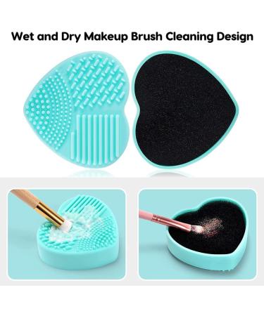 Makeup Brush Cleanser Mat Silicone Foldable Cosmetic Brush Cleaner Portable Brush Cleaning Pad Makeup Brush Clean Bowl Washing Tool sy to Clean the Makeup Brush Powder Puff Sponge - Buy Online on GoSupps.com