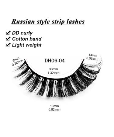 3D Russian Strip Eyelash Extensions | Ultra-Thin Comfortable DD Curl | Reusable Lashes for Women & Girls - International Shipping - Buy Online on GoSupps.com