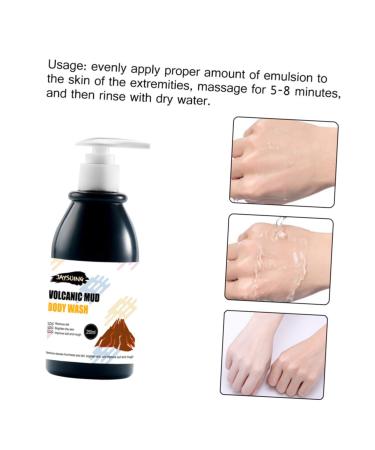 FRCOLOR 3 Pcs Charcoal Exfoliating Body Wash - Deep Cleansing & Skin Repair Cream for Men - International Shipping Available - Buy Online on GoSupps.com