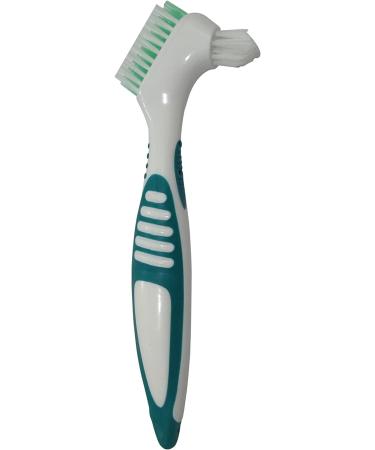 Gus Craft 2-Pack Denture Cleaning Brush Set - Premium Hygiene Denture Cleaner Kit for Denture Care - Multi-Layered Bristles & Ergonomic Handle - Green & Purple - Buy Online on GoSupps.com