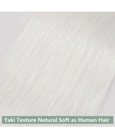 Buy 32 Inch Pre-Stretched Yaki Textured Crochet Hair Extensions - 6 Packs Synthetic Braiding Hair for Hot Water Setting - Buy Online on GoSupps.com