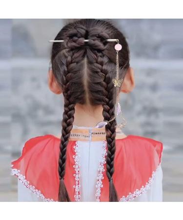 URFEDA Long Tassel Hair Stick Chinese Flower Hair Sticks Shiny Rhinestone Vintage Hair Sticks Metal Fashion Chinese Hair Stick Hair Accessories for Decorative Hair Solid Hairstyle for Women Girls - Buy Online on GoSupps.com