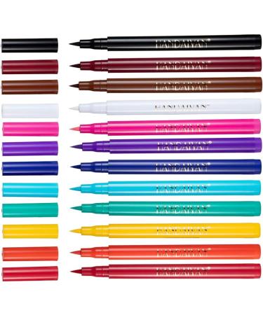 Colorful Eyeliner Set Matte Waterproof Gel Eyeliner Cosplay Eyeshadow Crayon 12PCS waterproof eyeliner - Buy Online on GoSupps.com