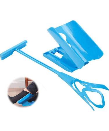 Enfile Chaussettes | Sock Slider Aid for Seniors & Disabled - Easy Sock Helper for All Types - Blue - Buy Online on GoSupps.com