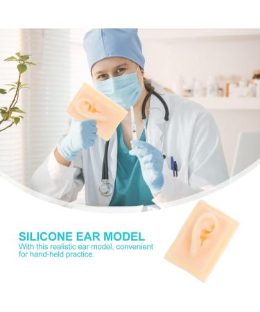 IPLUSMILE Silicone Ear Practice Model - Flexible Anatomy Display for Education Testing & Acupuncture - Buy Online on GoSupps.com