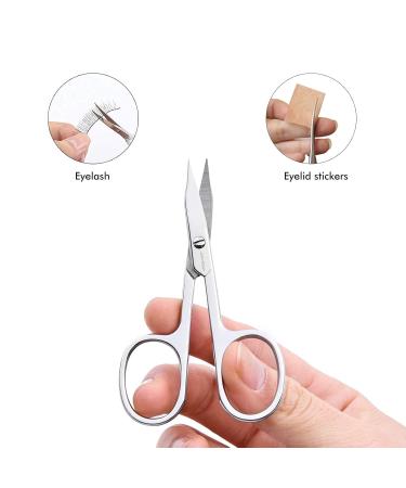 Jarvistar Rustproof Stainless Steel Nail Scissors - Sharp Curved Cutting Edge for Men & Women - Perfect for Nails Cuticles & Pedicures - 93 mm Tower Tip - Buy Online on GoSupps.com