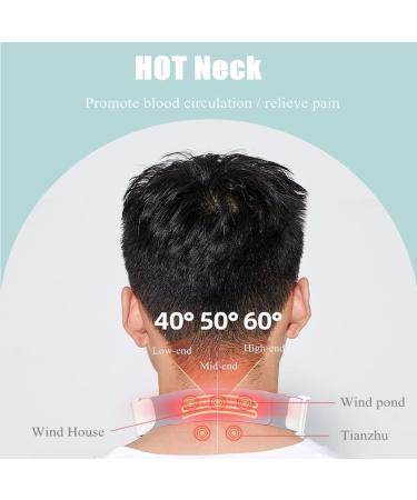 Neck Support Brace with Heating Function - Cervical Collar for Forward Head Posture - Adjustable 3-Speed Heating - Large Pink - Buy Online on GoSupps.com