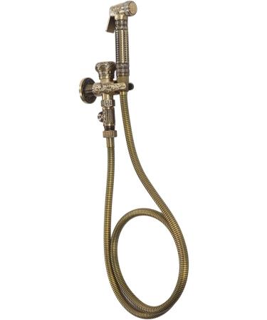 Antique Copper-Finish Toilet Spray Bidet Sprayer - G1/2 Interior & External Thread with Angle Valve - Einard - Buy Online on GoSupps.com