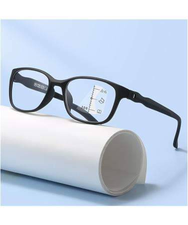 Screw-Free Progressive Multifocus Reading Glasses - Ultra-Light Anti-Blue Light Design - Stylish Black Frame - International Shipping Available - Buy Online on GoSupps.com