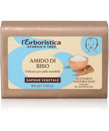 L'Herboristique Athena's | Assorted Vegetable Soaps: Almond Oil Organic Argan Oil Rice Starch Shea Butter Marseille Monoi Oil Soap Weight 100g 6 Pieces Made in Italy - Buy Online on GoSupps.com