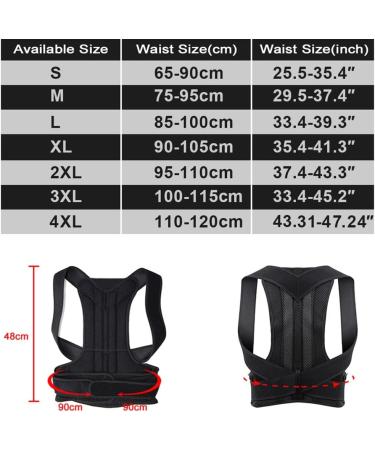 YMGSCC Posture Corrector Back Brace Clavicle Support Stop Slouching Hunching Adjustable Trainer(L) Large B - Buy Online on GoSupps.com