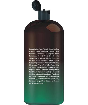 Natural Tea Tree Body Wash 16 fl oz - Fights Body Odor, Athletes Foot, Jock Itch, Nail Issues, Dandruff, Acne, Eczema - Shower Gel for Women & Men - with Eucalyptus, Aloe - Skin Cleanser & Body Soap - Buy Online on GoSupps.com