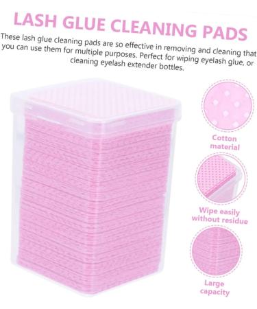  Ipetboom Ipetboom 2 Boxes of Eyelash Cleaning Pads Eyelash Extension Glue Nail Polish Remover Wipes Cleaning Wipes Eyelash Extension Glue Cleaner Eyelash Remover for Extensions Eyelash Glue Cotton - Buy Online on GoSupps.com
